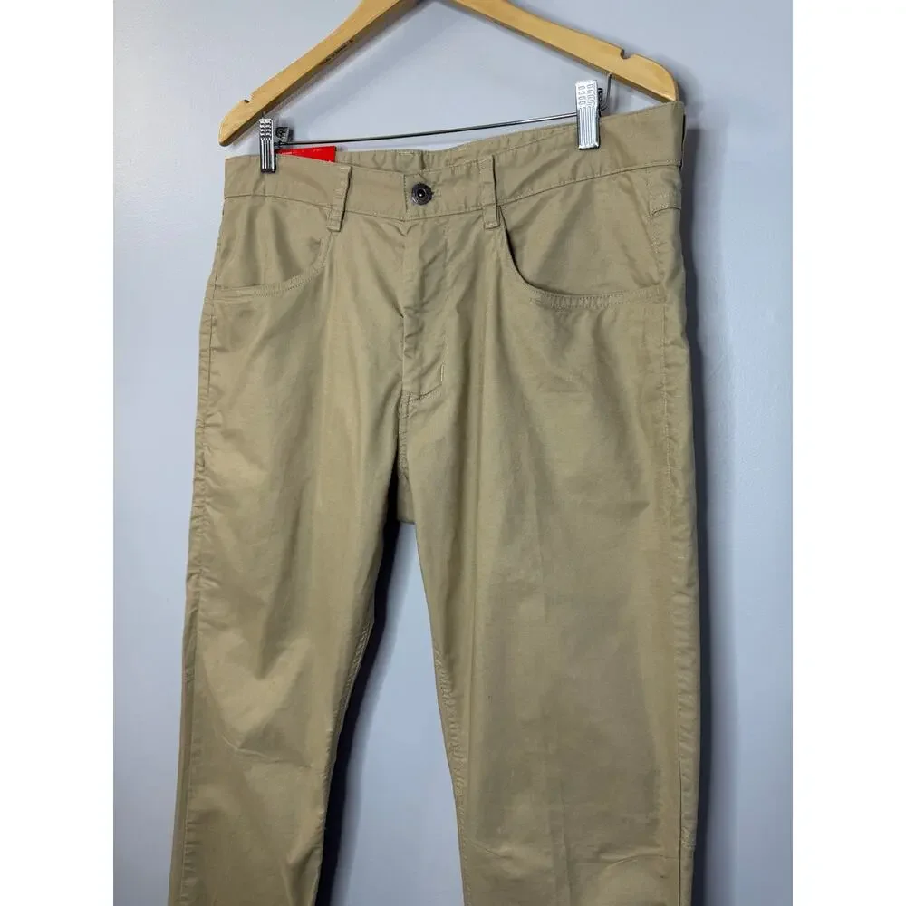 The North Face Motion Pants Men Standard Fit Stretch Khaki Beige Sz 36x32 New